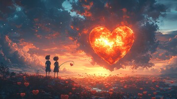 两个孩子云上钓心1