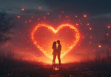 心形光景下的拥抱1