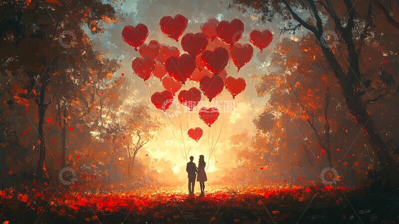 心形气球森林3