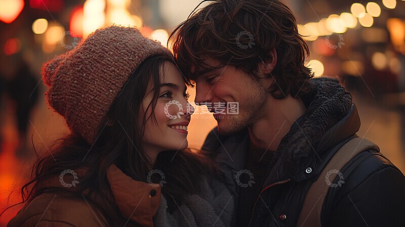 高清大图下载【趣麦麦图】情侣共度情人节3