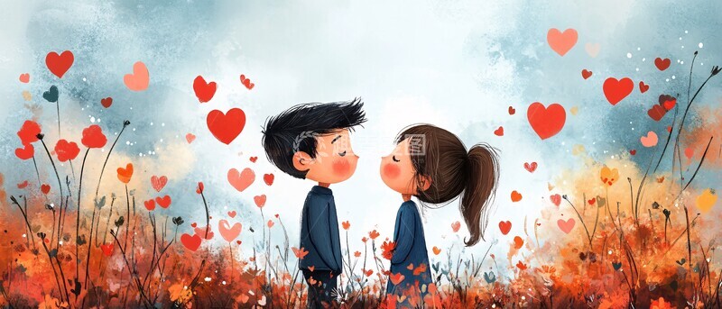 高清大图下载【趣麦麦图】情人节爱心气球6