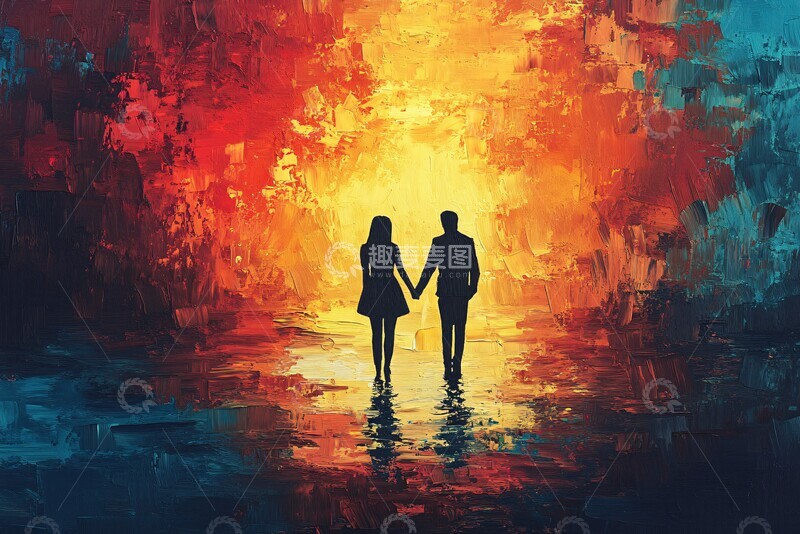 高清大图下载【趣麦麦图】牵手相伴牵手相伴爱情3