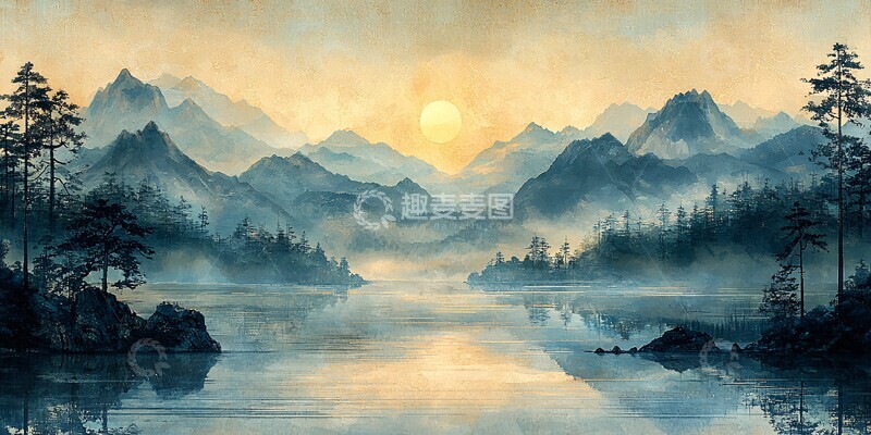 高清大图下载【趣麦麦图】雁飞檐下壁画时代细致2