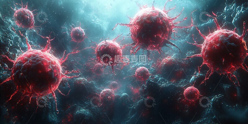 高清大图下载【趣麦麦图】癌细胞与微生物1