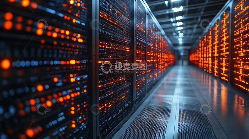 高清大图下载【趣麦麦图】超级计算机数据流2