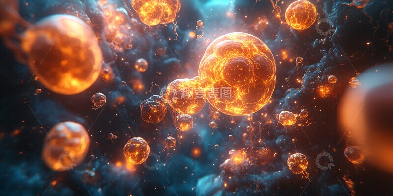 高清大图下载【趣麦麦图】人体细胞能量2