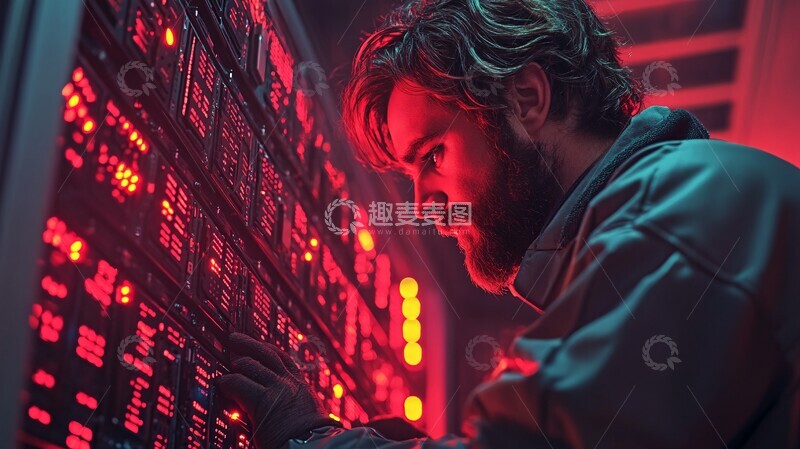 高清大图下载【趣麦麦图】数据工程师组装服务器1