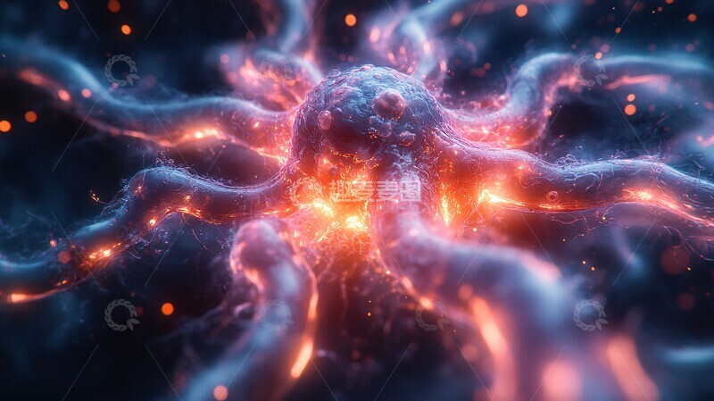 高清大图下载【趣麦麦图】神经元争夺战1