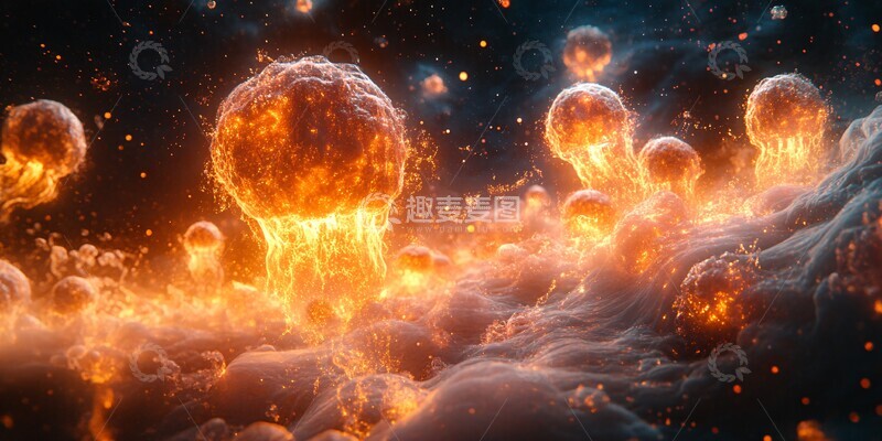 高清大图下载【趣麦麦图】人体细胞能量1