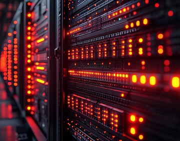 服务器机架服务器机架黑暗