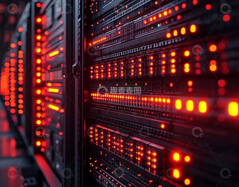 高清大图下载【趣麦麦图】服务器机架服务器机架黑暗