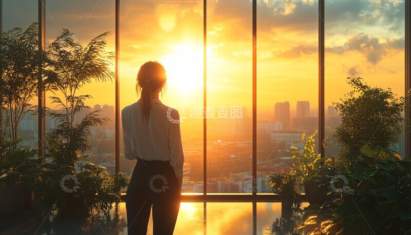 高清大图下载【趣麦麦图】高层办公的成功人士2