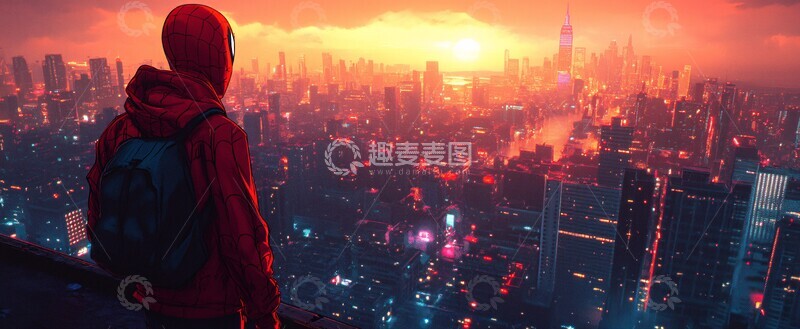 高清大图下载【趣麦麦图】蜘蛛侠宇宙动画