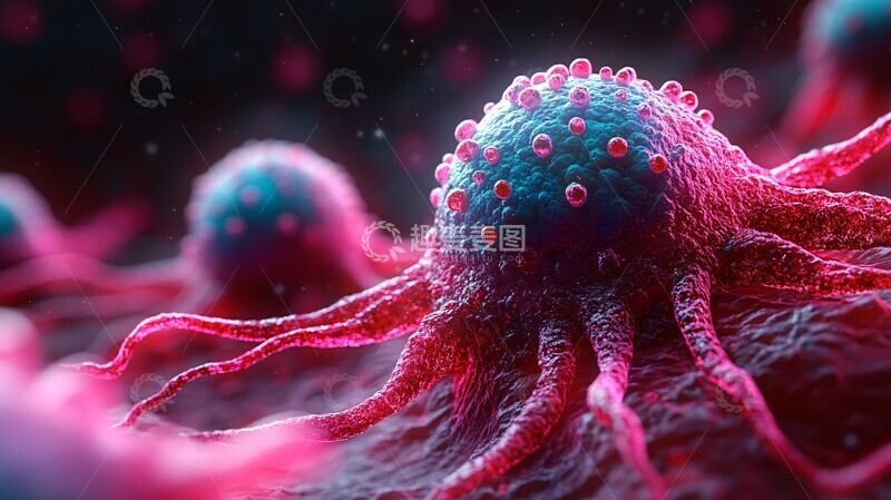 高清大图下载【趣麦麦图】癌症细胞结构3