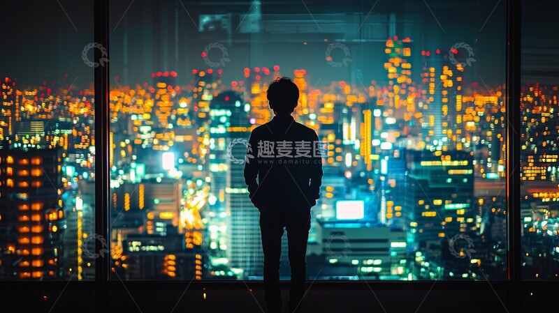 高清大图下载【趣麦麦图】学生窗前景学生窗户夜景