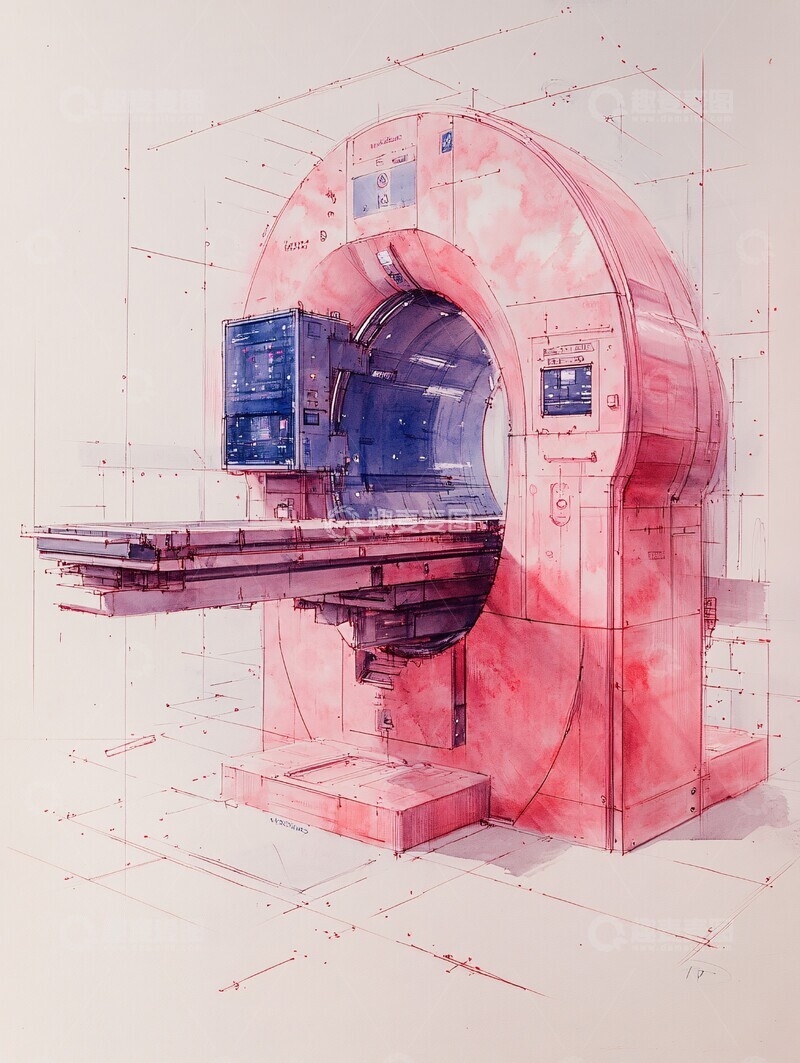 高清大图下载【趣麦麦图】放疗设备移动示意图1