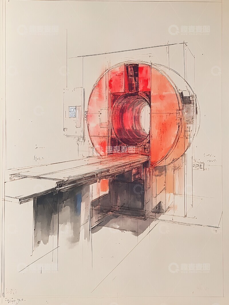 高清大图下载【趣麦麦图】放疗设备移动示意图2