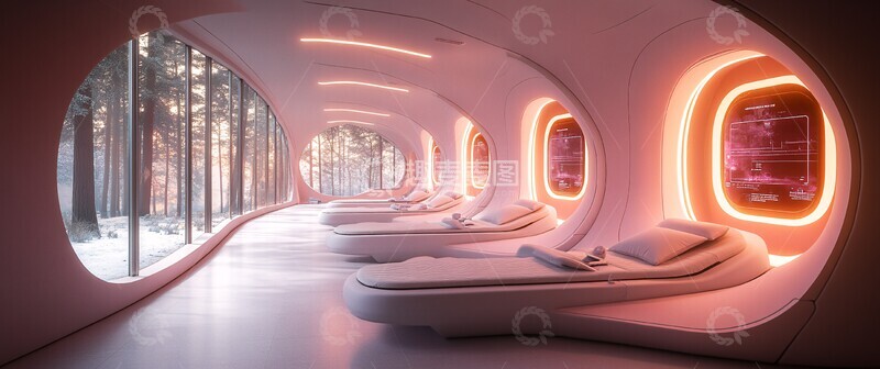 高清大图下载【趣麦麦图】未来医疗室景观3