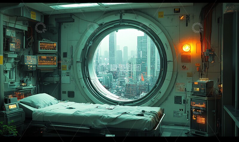 高清大图下载【趣麦麦图】未来手术室建筑3