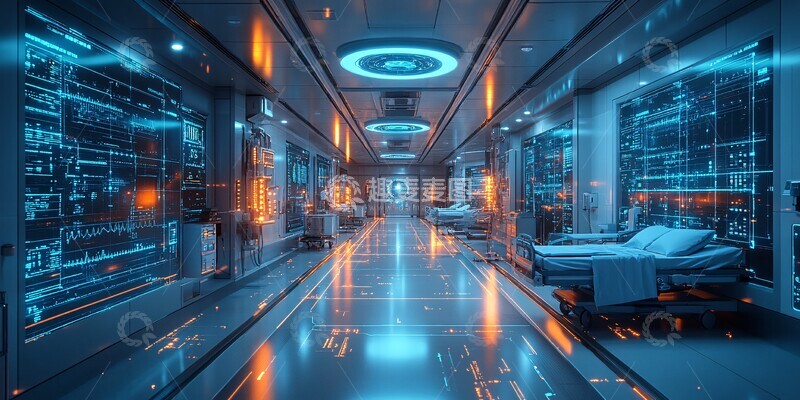 高清大图下载【趣麦麦图】医疗设备数据流2