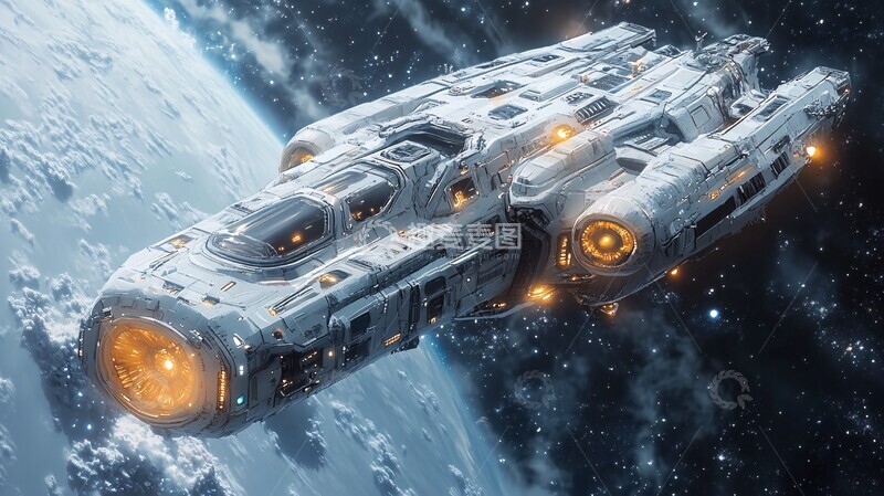 高清大图下载【趣麦麦图】外星飞船等距视角3