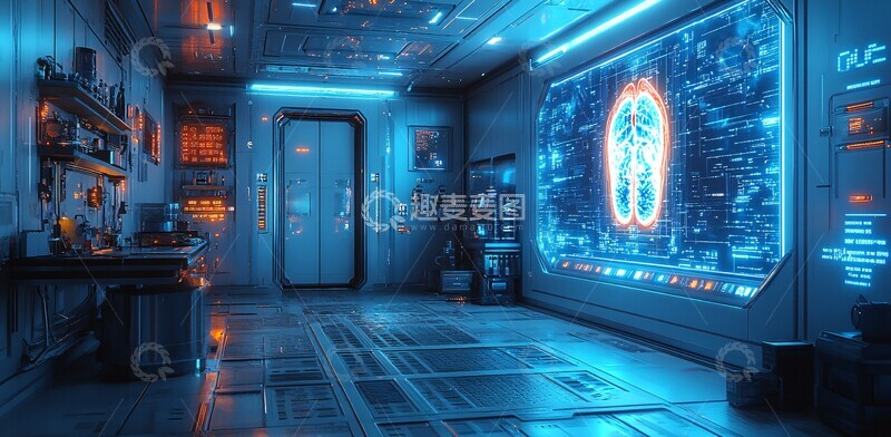 高清大图下载【趣麦麦图】人体全息与医疗设备2
