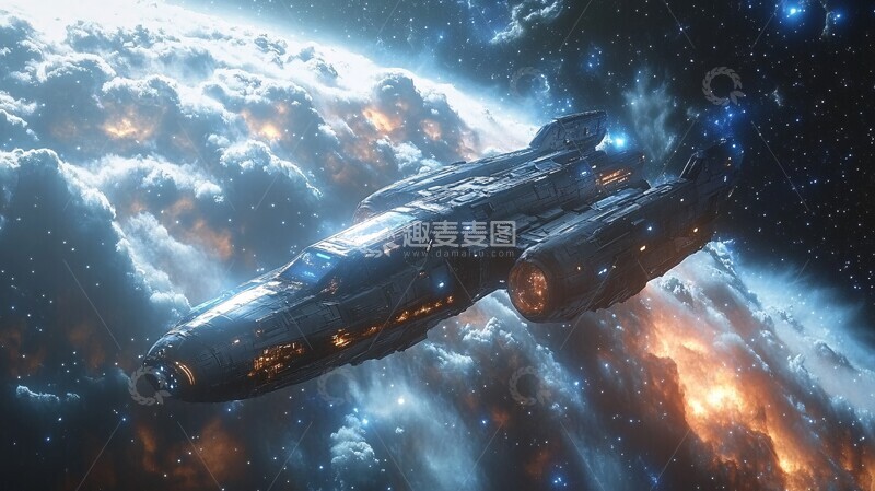 高清大图下载【趣麦麦图】星际飞船探索宇宙4