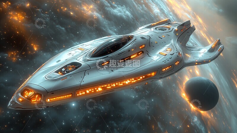 高清大图下载【趣麦麦图】星际飞船全景窗3