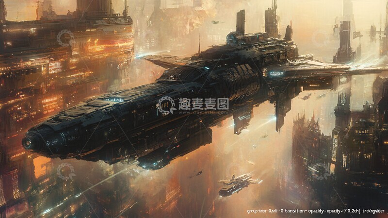 高清大图下载【趣麦麦图】太空船飞行器1