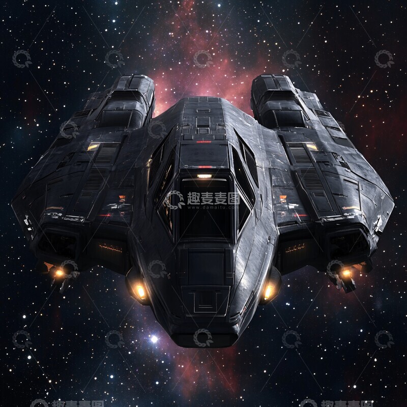 高清大图下载【趣麦麦图】敌方太空船正面