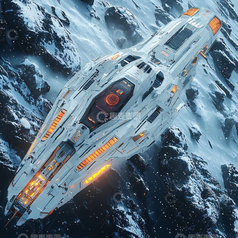 高清大图下载【趣麦麦图】太空探索船太空探索未来