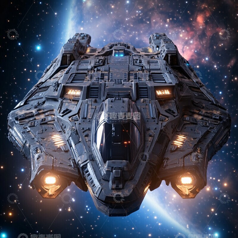 高清大图下载【趣麦麦图】敌方太空船正面1