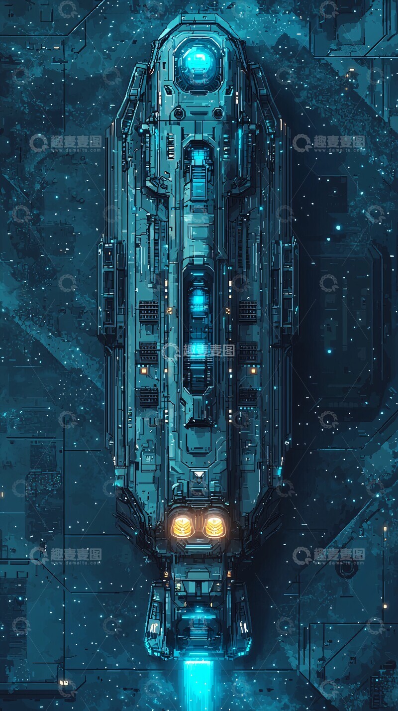高清大图下载【趣麦麦图】人类货运飞船1