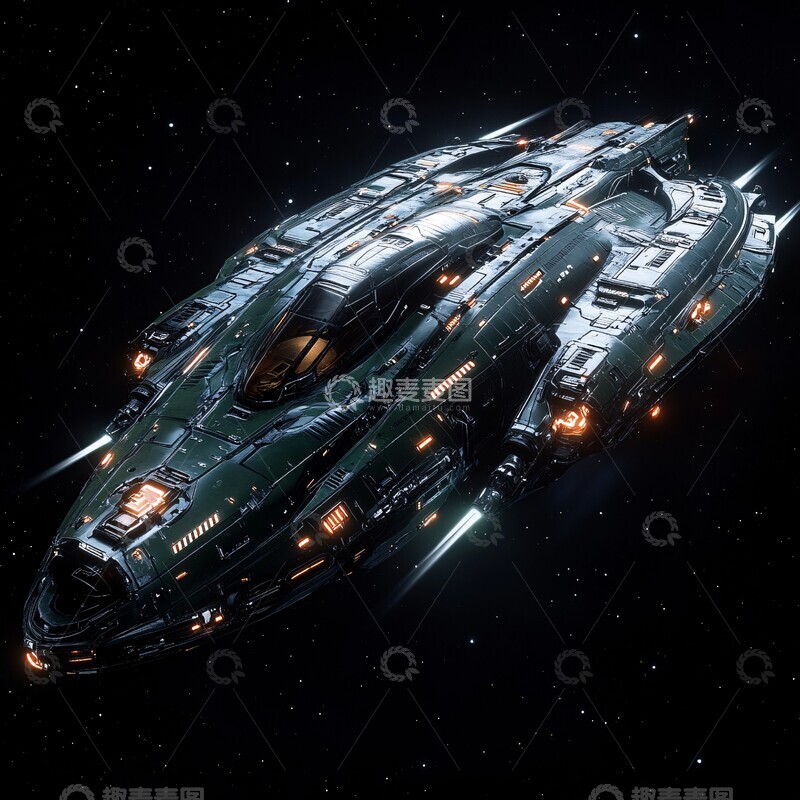 高清大图下载【趣麦麦图】黑绿斑马纹母舰3