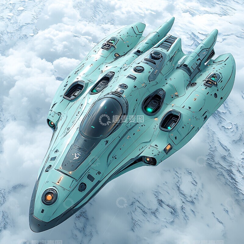 高清大图下载【趣麦麦图】未来太空飞船10