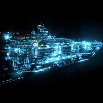 蓝色货船蓝色货船集装箱3