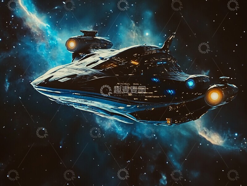 高清大图下载【趣麦麦图】未来太空船航行2