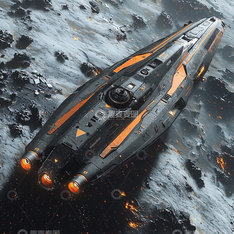高清大图下载【趣麦麦图】双激光炮战舰2