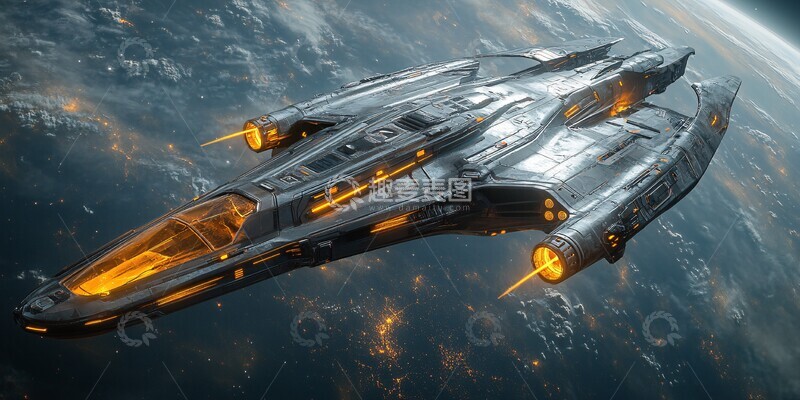 高清大图下载【趣麦麦图】未来太空飞船11