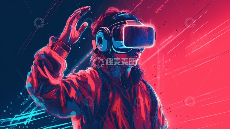 高清大图下载【趣麦麦图】虚拟现实眼镜15