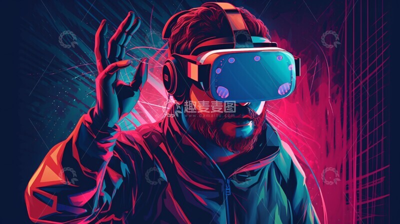 高清大图下载【趣麦麦图】虚拟现实眼镜17