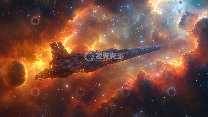 高清大图下载【趣麦麦图】星际战舰穿越星云2