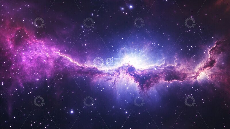 高清大图下载【趣麦麦图】紫色尾迹星云3
