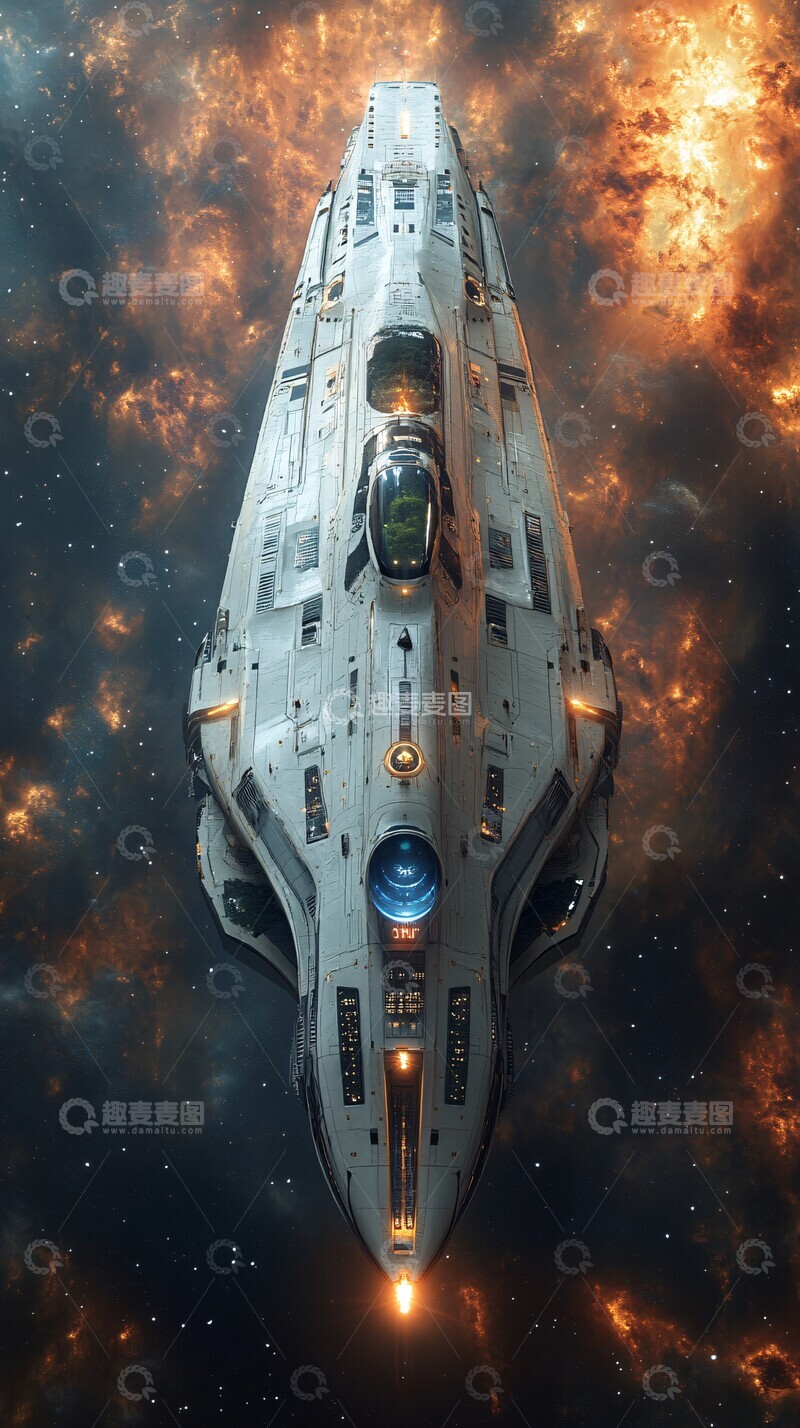 高清大图下载【趣麦麦图】星际殖民飞船3
