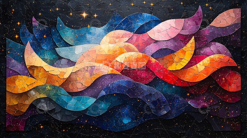 高清大图下载【趣麦麦图】-宇宙与音乐的交织2