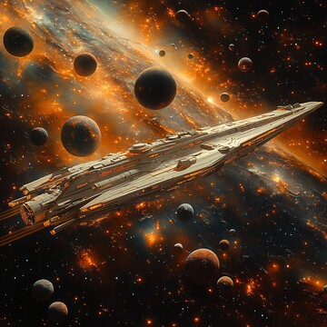 星际飞船与行星群2