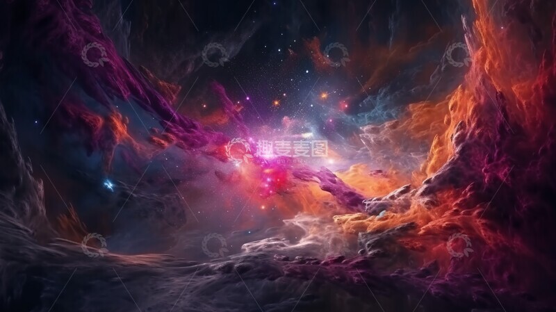 高清大图下载【趣麦麦图】紫色星云影紫色星云梦境3