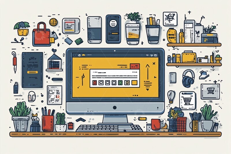 高清大图下载【趣麦麦图】电商网站界面图2