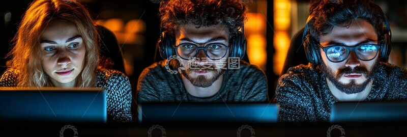 高清大图下载【趣麦麦图】远程学习学生参与3