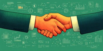 银行合作握手图2